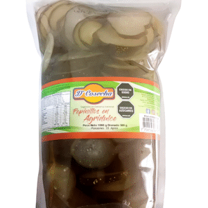 Pepinillos agridulces tajados x 1 Kg