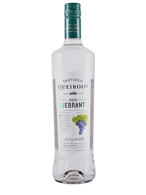 Pisco Santiago Queirolo puro quebranta x 750 ml