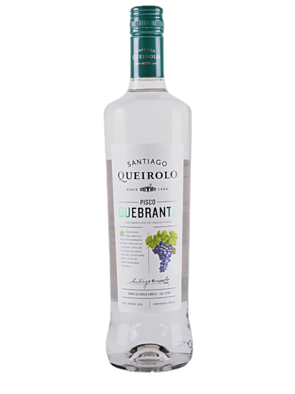 Pisco Santiago Queirolo puro quebranta x 750 ml