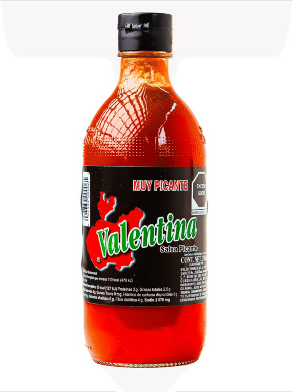 Salsa valentina muy picante x 370 Gr
