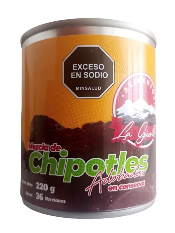 Chile chipotles adobados x 220 gr
