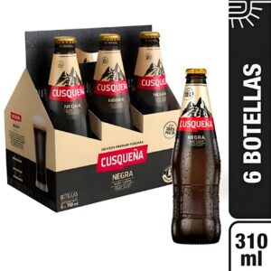 Cerveza Cusqueña negra sixpack x 310 ml