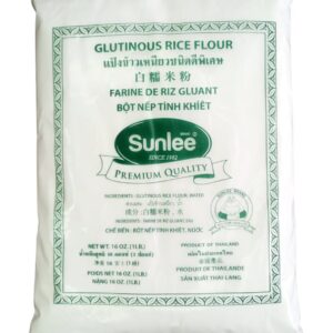 Harina de arroz glutinoso sunlee x 454 gr