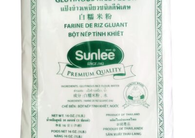 Harina de arroz glutinoso sunlee x 454 gr