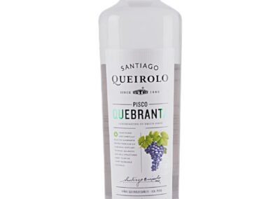 Pisco Santiago Queirolo puro quebranta x 750 ml