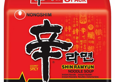 Ramen Nongshim Noodle soup x 5 und (120 gr)