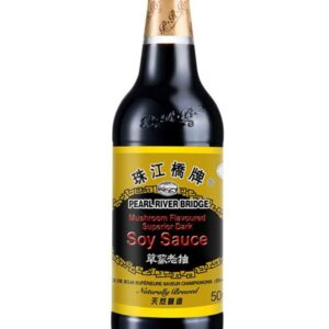 Salsa de soya oscura con sabor champiñón x 500 ml