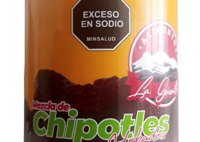 chile chipotles adobados x 220 gr